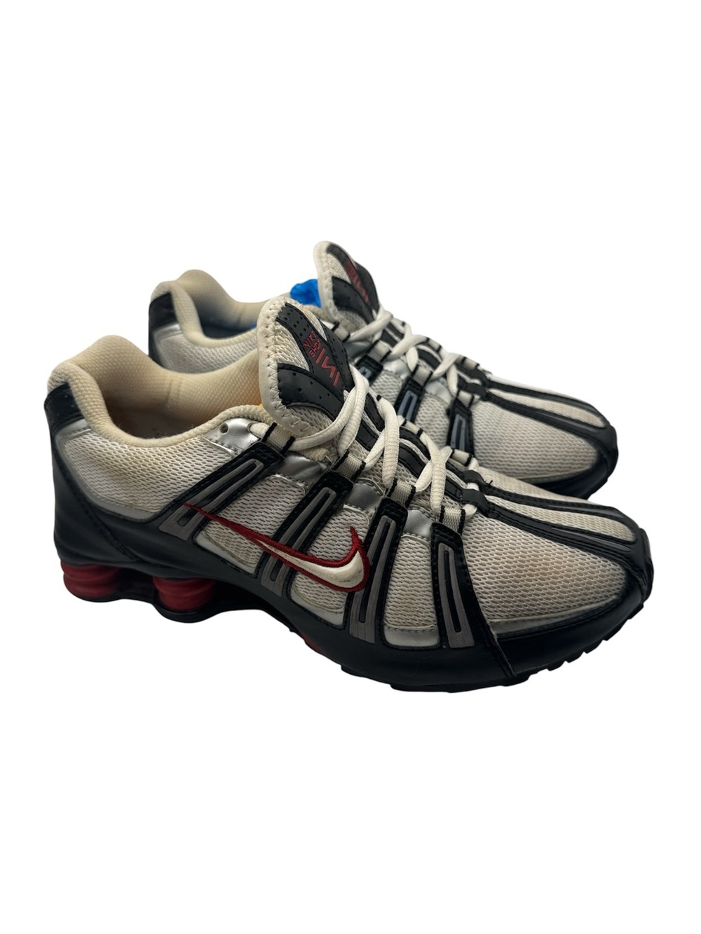 Nike Shox Turbo Mesh SI 2008 347521-112 White Black Grey Athletic Shoes Mens 8.5